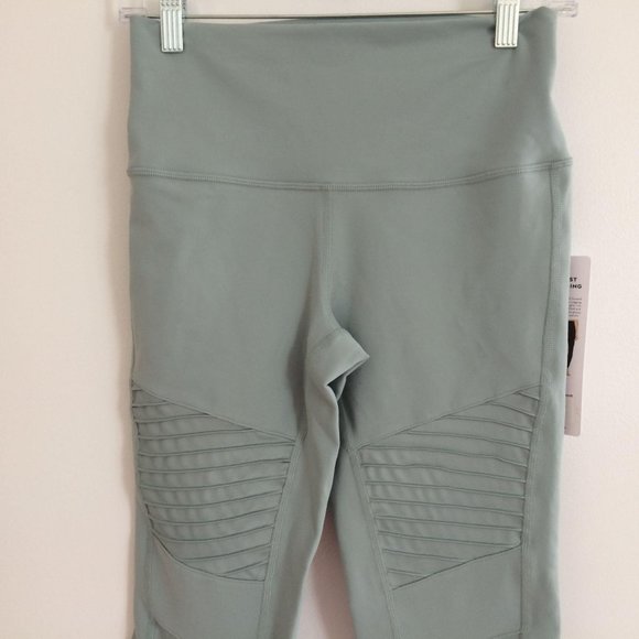 NWT Alo Yoga Moto High Waist Leggings Laurel Blue - Picture 5 of 11